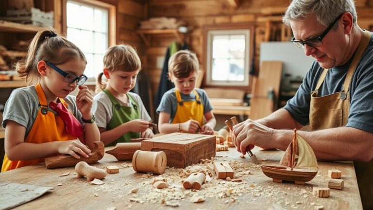 kids carving wood projects